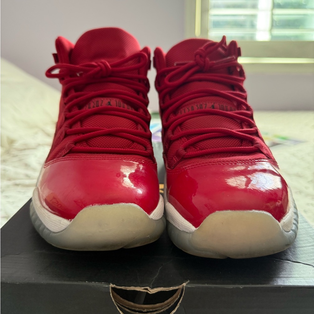 Red Jordan 11 “win like 96”
